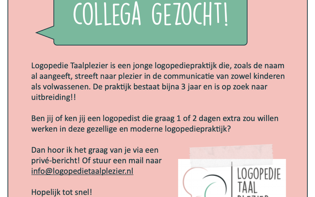 Collega gezocht!